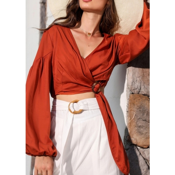 Fall Wrap Top - Picture 4 of 9